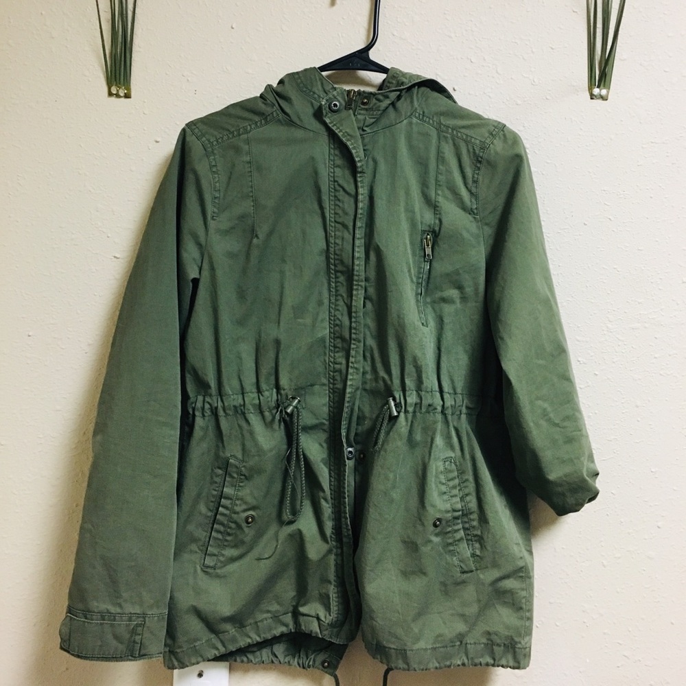 Olive Green Ambiance Hoodie Jacket